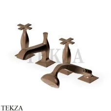 Zucchetti Bellagio Смеситель на борт ванны с гарнитуром ZB1441.P21, brushed chocolate PVD