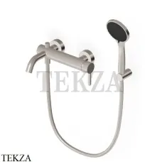Zucchetti Isy22 Смеситель для ванны с душевым гарнитуром ZIS522.C3, brushed nickel