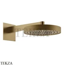 Gessi Inverso Diamantato Верхняя душевая лейка с кронштейном 63468-726, Warm Bronze Br. PVD