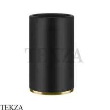 Gessi INCISO accessories Стакан настольный, композит черный 58532-716, Gold Br. PVD