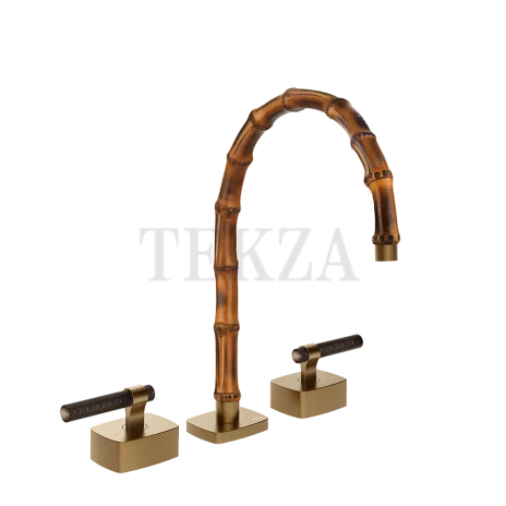 Gessi Jacqueline Смеситель для раковины на 3 отв., без донного клапана 77215-791, бронза Deep
