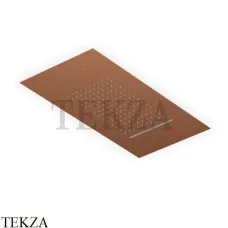 Zucchetti Верхняя встраиваемая лейка: дождь, распыление, каскад Z94298.XP91, brushed copper PVD