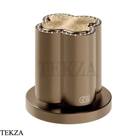 Gessi Ludovica Смеситель-рычаг управления для излива crystals 76300-761, бронза Coffee