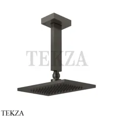 Gessi Rettangolo shower Верхний душ с потолочным кронштейном 20151-707, Black Metal Brushed PVD