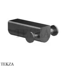 Gessi RILIEVO Крючок двойной для халата и полотенец 59522-707, Black Metal Brushed PVD