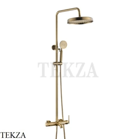 Boheme ETERNA Душевая стойка с изливом, верхний душ, гарнитур 178-BR, Bronze