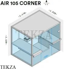 Effegibi AIR 105 CORNER Сауна домашняя финская или BIO осина натуральная SA91100001