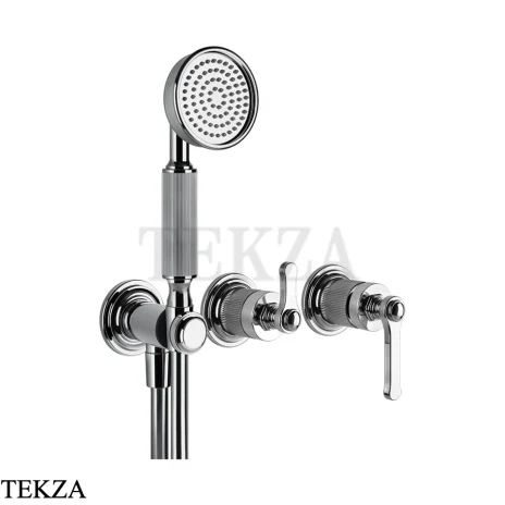 Gessi VENTI20 Смеситель для душа, с гарнитуром внешняя часть 65036-031, хром глянец