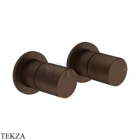 Gessi Habito CESELLO Смеситель для душа с переключателем 2 потока ванна-душ 70479-845, Dark Bronze