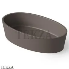 Dea Design Washbasins Раковина настольная овальная Solid Surface DD9036 600 6, Grey Brown №6