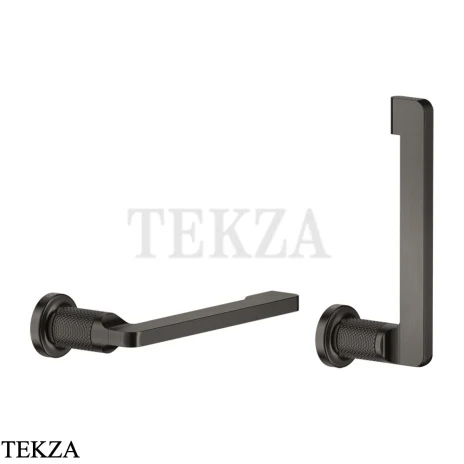 Gessi INCISO accessories Бумагодержатель без крышки 58455-707, Black Metal Brushed PVD