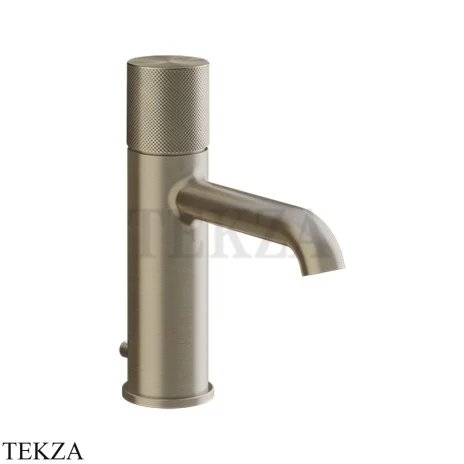 Gessi Habito DIAMANTATO Смеситель для раковины, с донным клапаном 70601-149, Finox Brushed Nickel