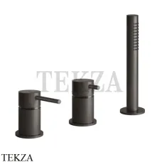 Gessi 316 BATH Смеситель для ванны, без излива 54043-707, Black Metal Brushed