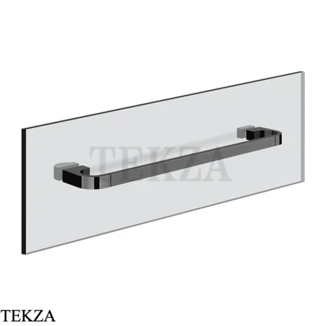 Gessi Perle Полотенцедержатель для крепления на стекло, 30 см 74911-706, black хром глянец