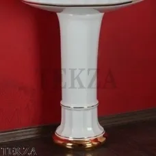 Migliore GIANETA Колонна для раковины тюльпан декор D1 20931, белый глянец