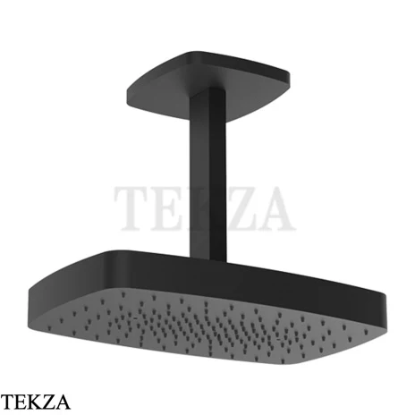 Gessi Jacqueline Верхняя регулируемая лейка с потолочным кронштейном 77151-299, черный матовый