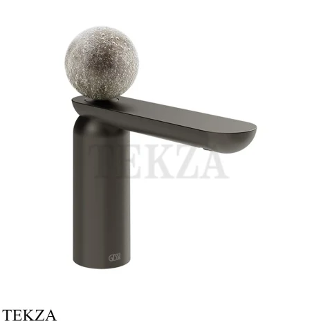 Gessi Perle Смеситель для раковины, с донным клапаном 74651-707, black хром Brush
