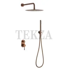 Boheme Uno Смеситель встроенный SET, душ верхний, гарнитур Uno 464-BRB, brushed bronze