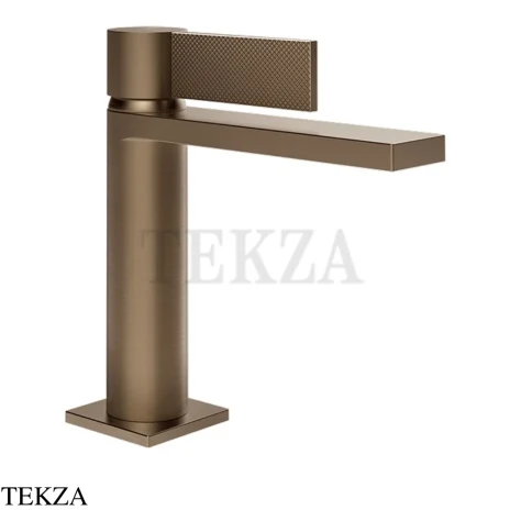 Gessi Inverso Diamantato Смеситель для раковины, с донным клапаном 73651-761, Coffee Bronze Brushed PVD