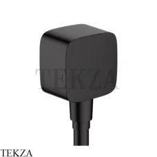 Hansgrohe Fixfit Шланговое подсоединение с клапаном обратного тока 26457670, черный матовый