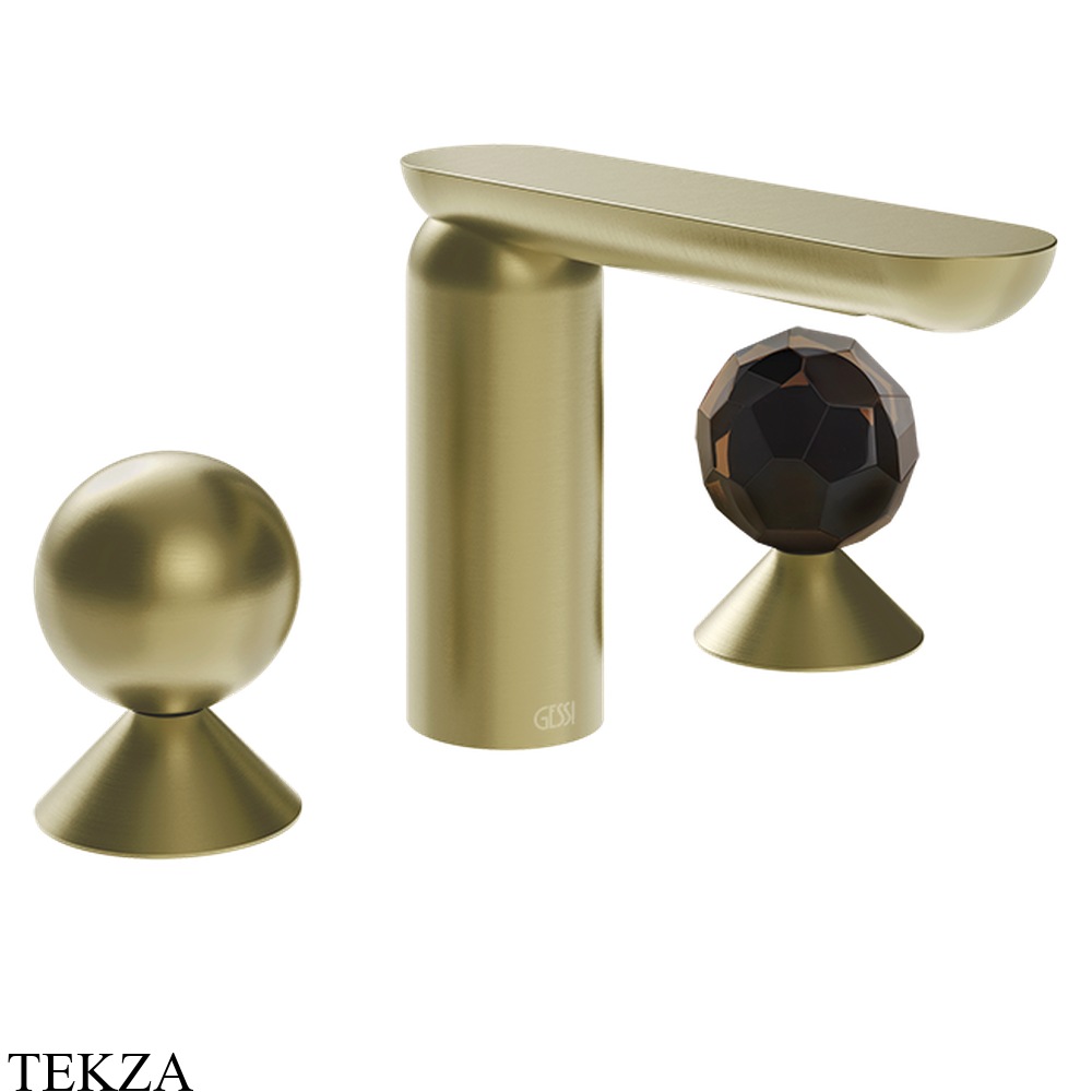 Gessi Perle Смеситель для раковины на 3 отв., без гарнитура 74025-727, шампань Brushed