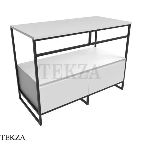 Flaminia Denver консоль напольная 103,5×51×76,5 см, с двумя ящиками и столешницей, белый матовый