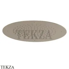 Newform Душевая лейка круглая стальная с дождевой струей 682.M0.071, Gold Satin