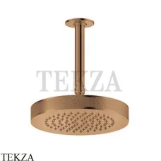 Gessi INCISO SHOWER Верхняя душевая лейка с кронштейном 58186-726, Warm Bronze Br
