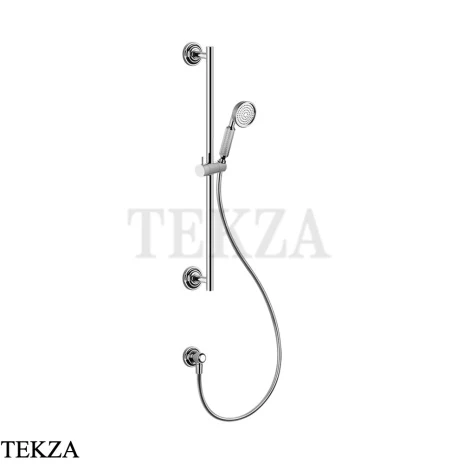 Gessi VENTI20 Штанга в комплекте с душевой лейкой, шланг, вывод 65141-031, хром глянец