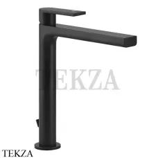 Gessi Emporio Via manzoni Смеситель для раковины высокий, с донным клапаном 38603-299, черный матовый