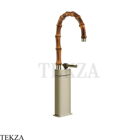 Gessi Jacqueline Смеситель для раковины высокий, без донного клапана 77005-720, никель глянец