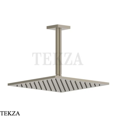 Gessi RILIEVO Потолочная душевая лейка с кронштейном 59155-149, Finox Brushed Nickel