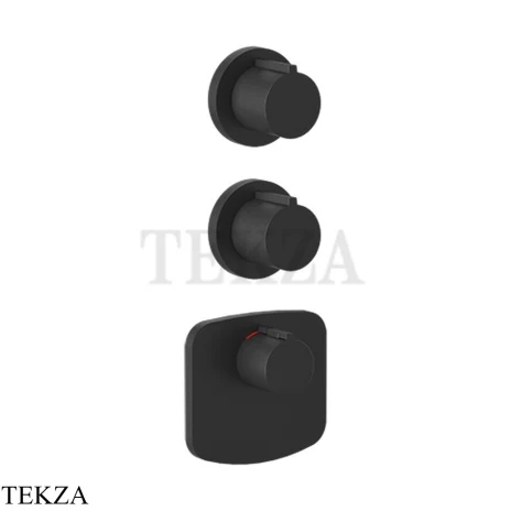 Gessi Ingranaggio-Anello Термостат для душа, 2 потока, внешняя часть 43234-299, Black XL