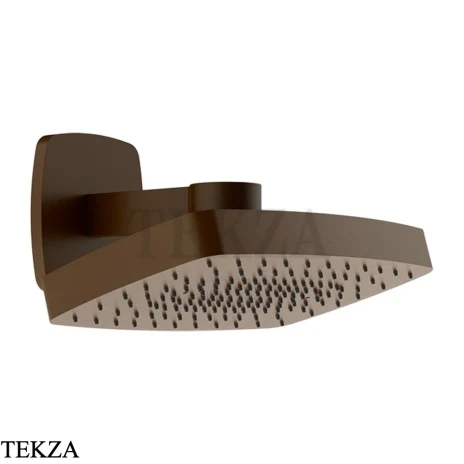 Gessi Jacqueline Верхняя регулируемая лейка с кронштейном 77150-845, бронза Dark Brush