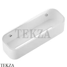 Decor Walther Stone White DCT30 Настенная душевая полочка-контейнер 0973854, белый матовый-хром глянец