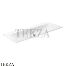 KEUCO PLAN Раковина на тумбу 120, с 3х2 отверстиями под смеситель 32980311206, белый глянец