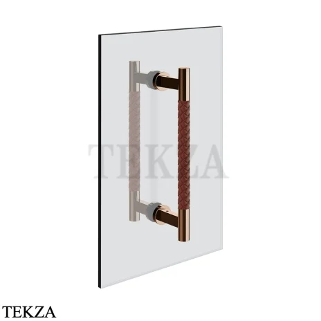 Gessi Pelle Tresse Полотенцедержатель для крепления на стекло, 20 см, 78730-444, Red Cherry/ Copper PVD