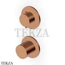 Zucchetti Helm Термостат для душа на 2-3 потока, внешняя часть ZHE806.XP91, brushed copper PVD