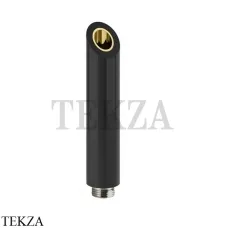 Gessi Душевая лейка Kneipp из черного ABS пластика 32930-246, Gold PVD