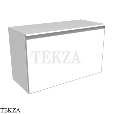 Flaminia Cubika тумба под раковину подвесная 85×37×50 см, 1 ящик и внутренний ящик, белый матовый