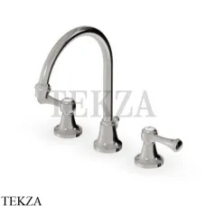 Zucchetti Agora Classic Смеситель для раковины с донным клапаном ZAL406.C8, nickel глянец