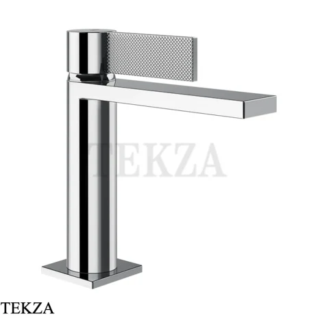 Gessi Inverso Diamantato Смеситель для раковины, с донным клапаном 73651-031, Хром глянец
