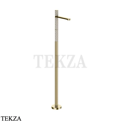 Gessi Pelle Tresse Смеситель для раковины напольный, внешняя часть 78295-434, Crème/ Brass PVD