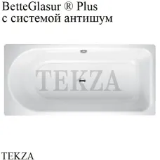 BETTE BETTEOCEAN Ванна, область ног ванны справа, перелив сзади 8856-000 PLUS, антишум, BetteGlasur ® Plus, белый глянец