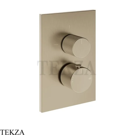 Gessi Habito RIGATO Термостат для душа, 3 потока, внешняя часть 73537-149, Finox Brushed Nickel