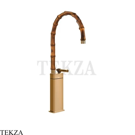 Gessi Jacqueline Смеситель для раковины высокий, без донного клапана 77037-735, бронза глянец