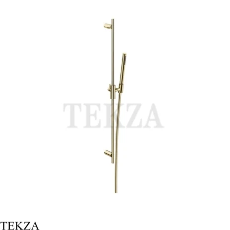 Gessi Incastri Штанга в комплекте с душевой лейкой и шлангом 75042-710, шампань глянец
