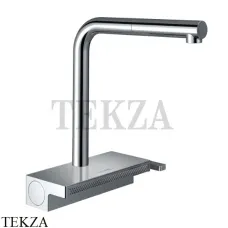 Hansgrohe Aquno Select M81 Смеситель для кухни с выдвижной лейкой 2jet 73836000, хром глянец