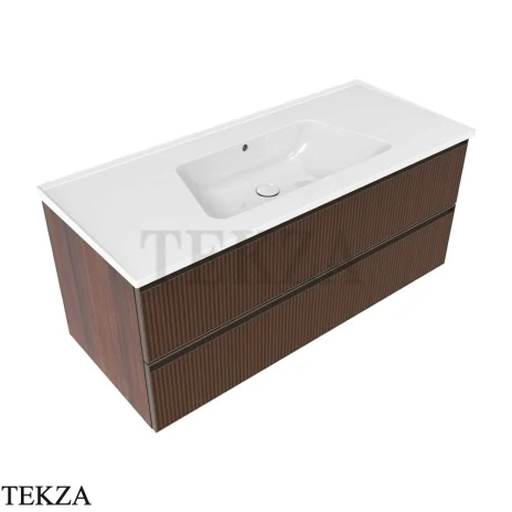 Flaminia Bloom тумба подвесная Cubika без раковины 120×50×50 см, 2 ящика, орех Noce Greca