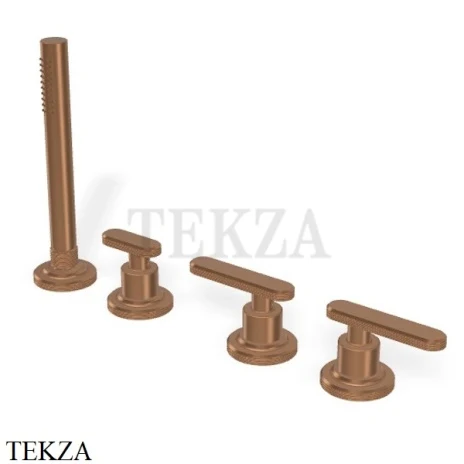 FIMA Carlo Frattini Park Line Смеситель на борт ванны без излива F1324/1ZS, Brushed Amber Bronze